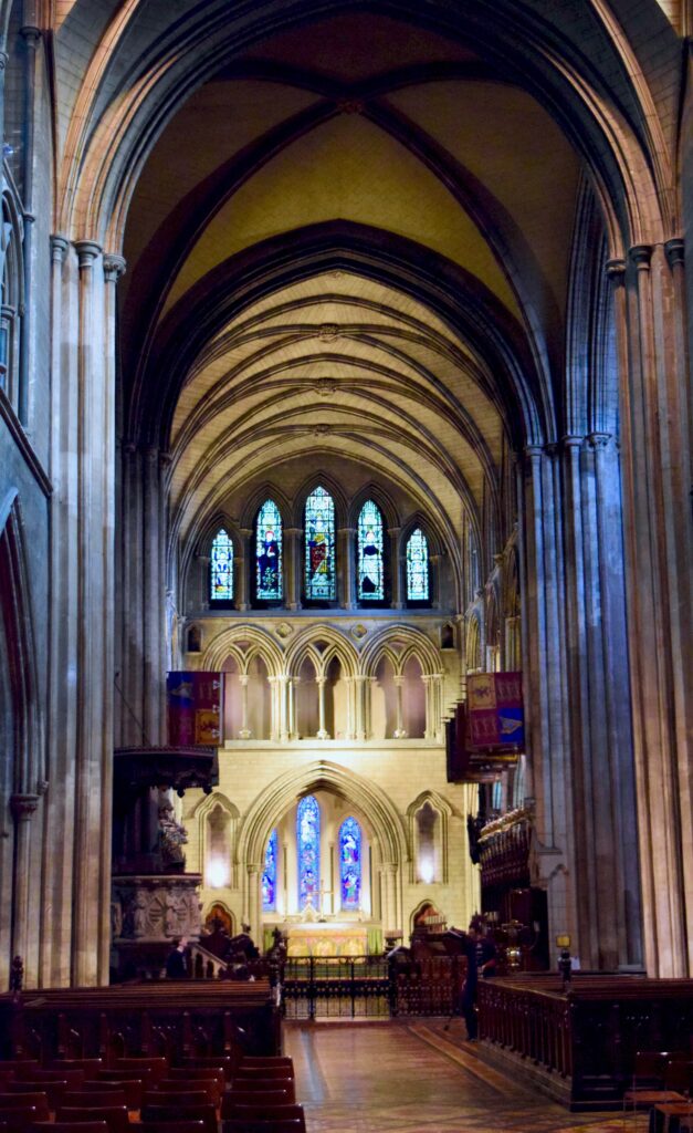 Inside of St. Patrick's Cathedral, Dublin Ireland