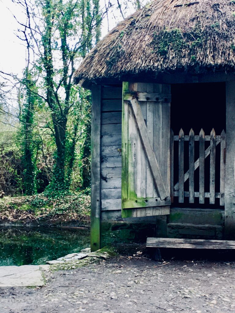 Hut at the Bunratty Castle and Folk Park, Ireland.