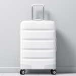 white suitcase