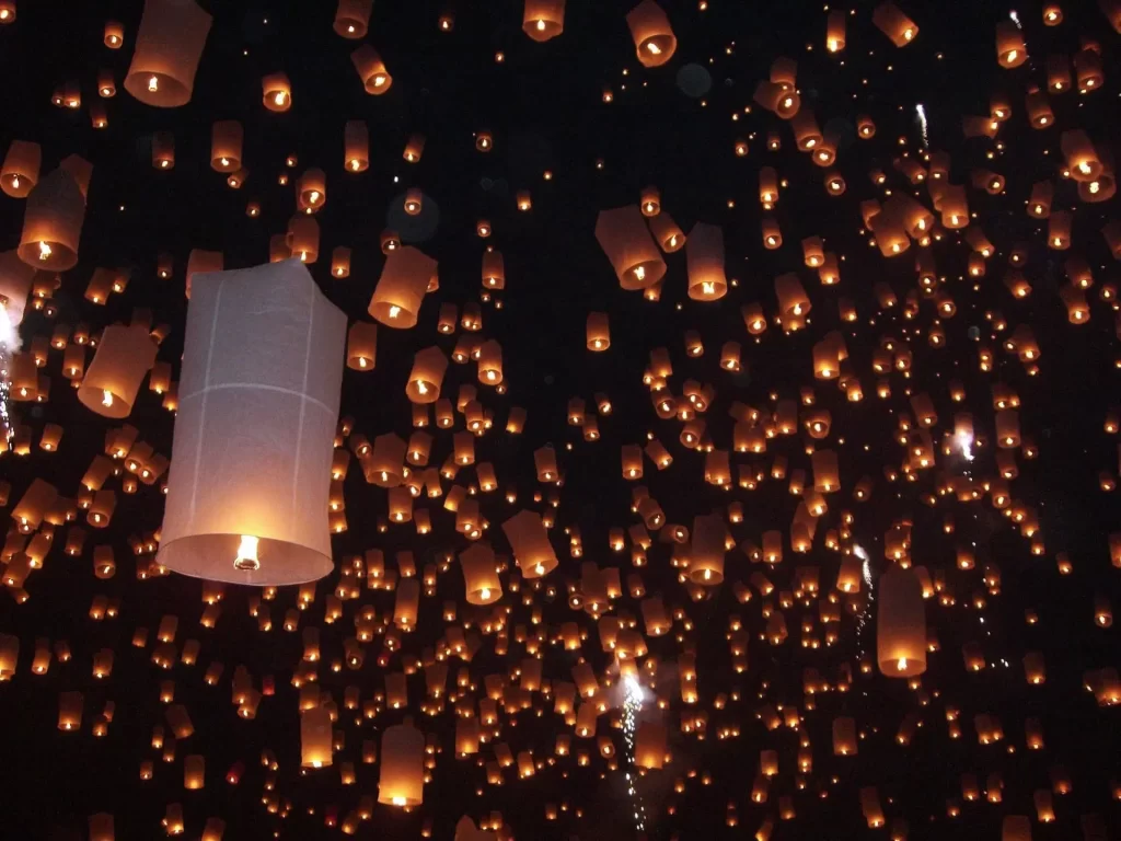 Perfect Thailand Itinerary - floating lantern festival