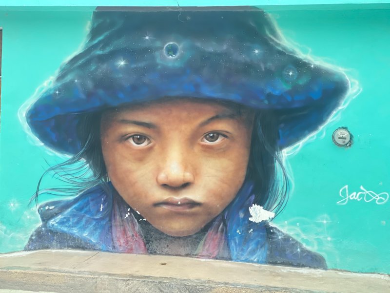 Street mural Holbox Mexico
