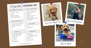 Pupcation Dog packing checklist